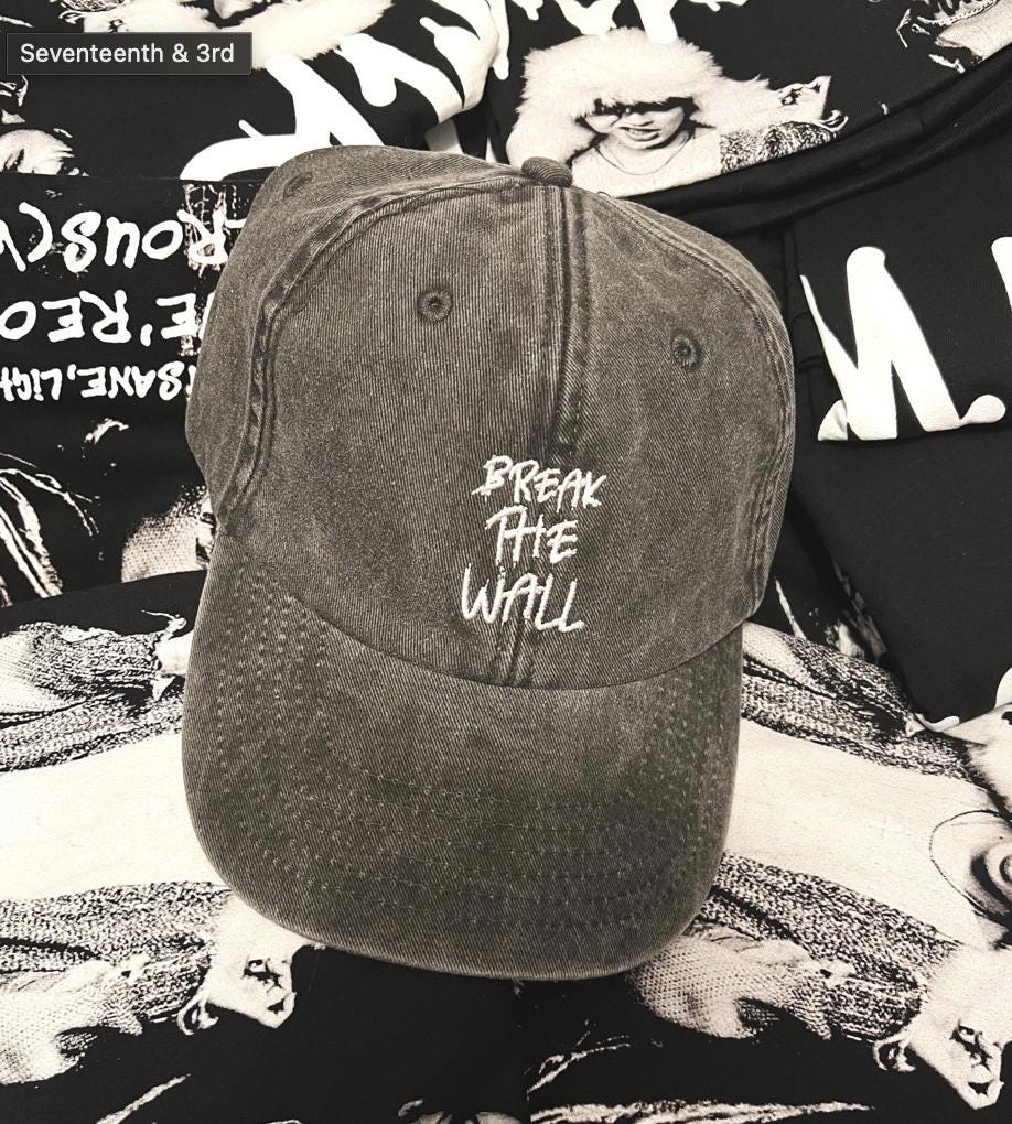 MATZ Embroidery Slogan ATEEZ Cap
