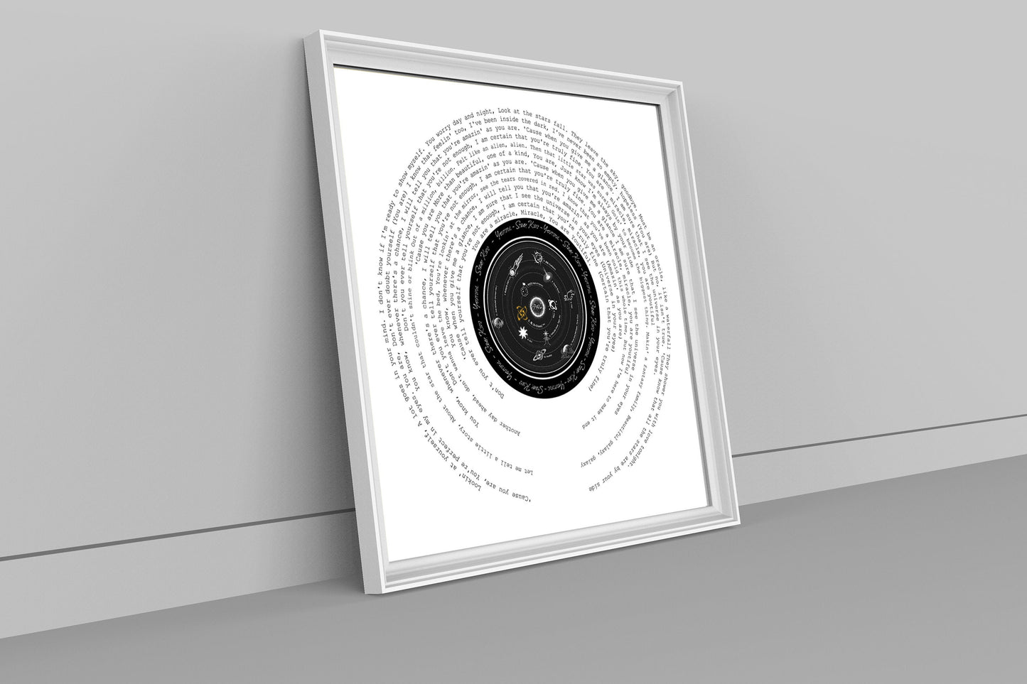 Stray Kids "Youtiful" full Lyric Vinyl Print