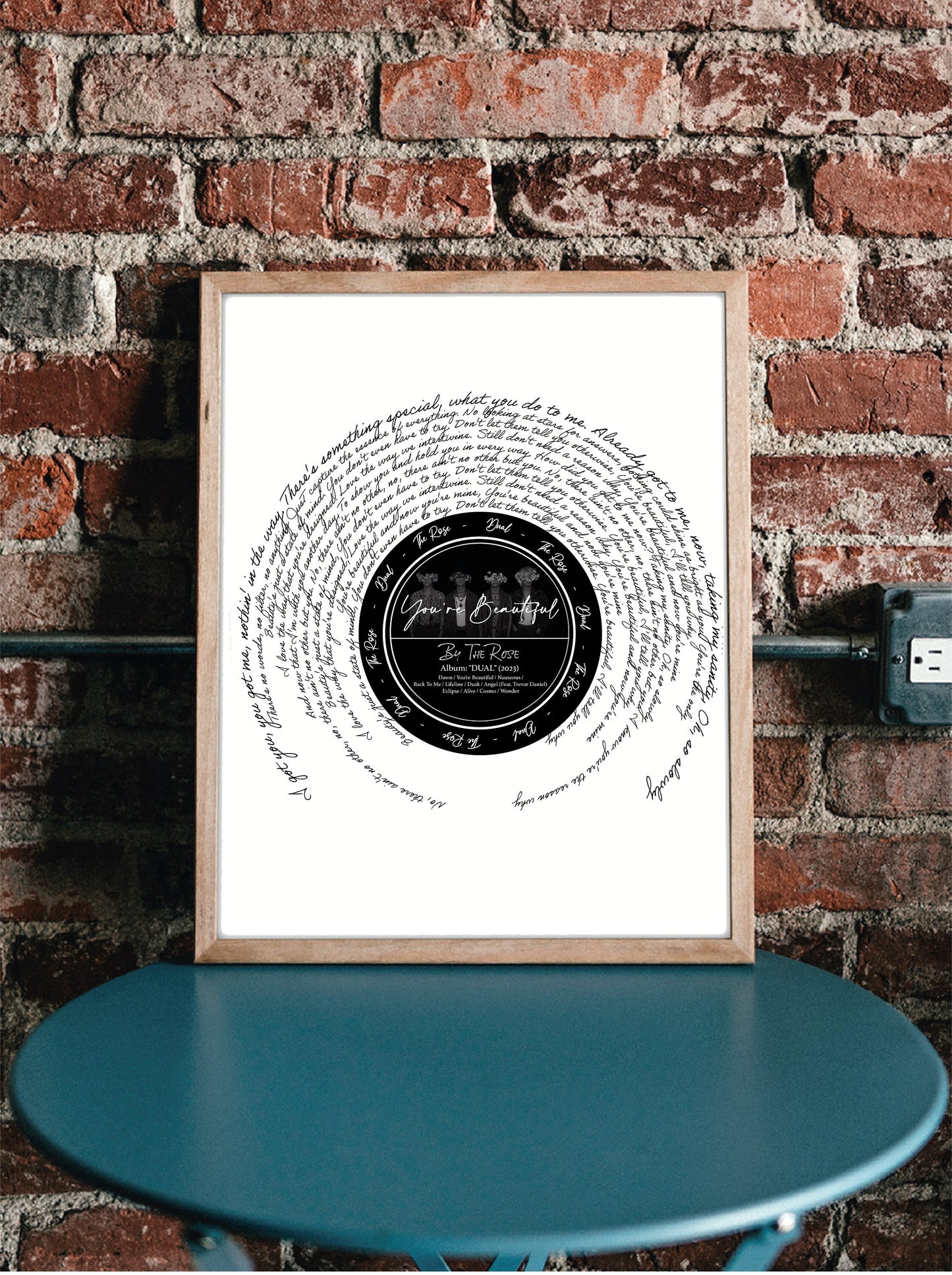 The Rose (더로즈) "You're Beautiful" poster Song Print
