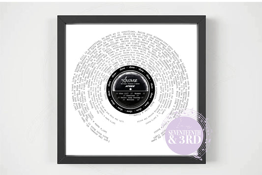 Ateez "ANSWER" inspired Lyric Print