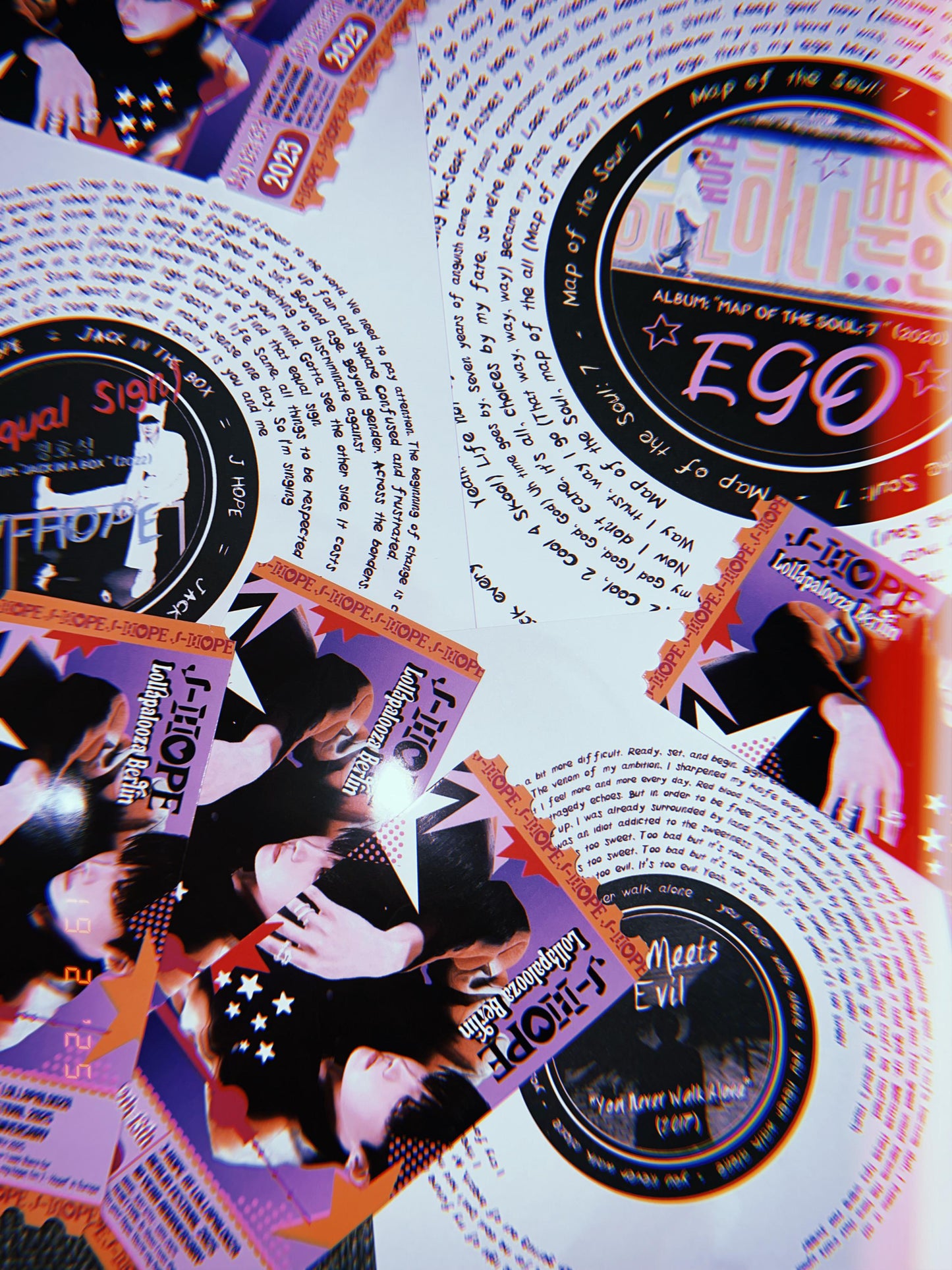 J-hope souvenir Ticket  Berlin festival Inspiration