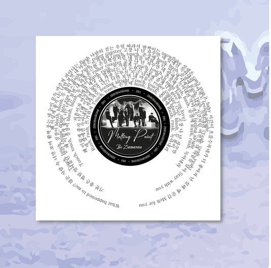 ZEROBASEONE "Melting Point" Lyric Wall Print Poster || ZB1 ||