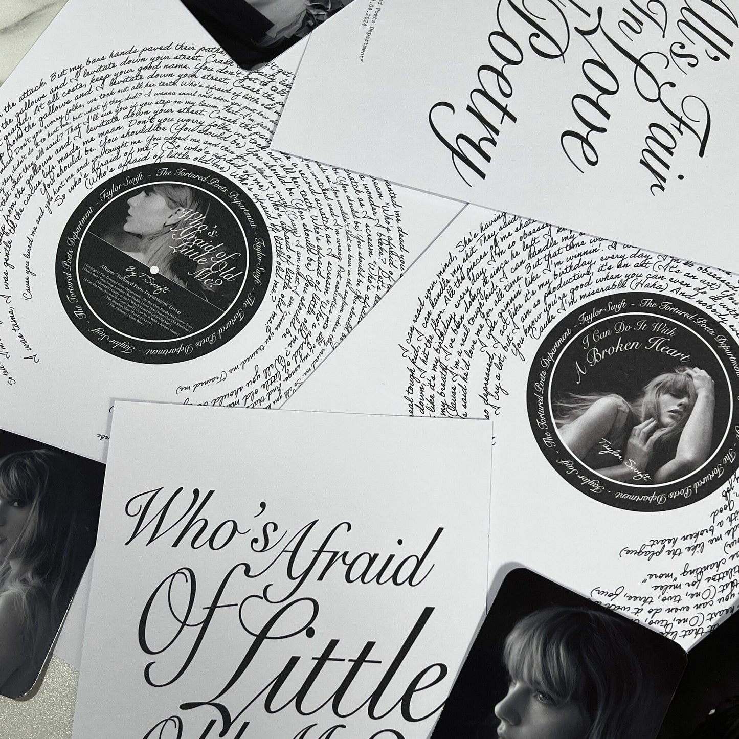 I Can Do It With A Broken Heart (TV) TTPD Album *A4 print