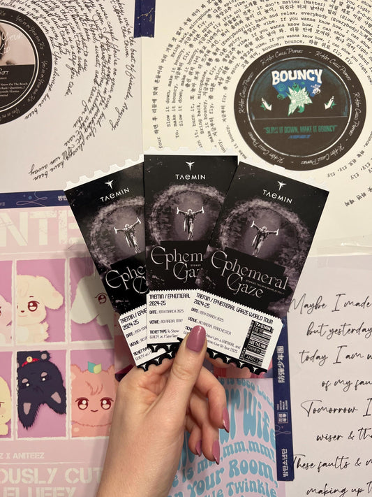 Taemin Souvenir Fan Ticket | Ephemeral Gaze Tour | Your City & Venue