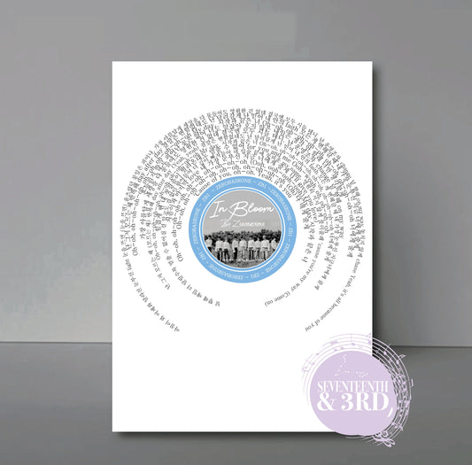 ZEROBASEONE "In Bloom" Lyric Wall Print