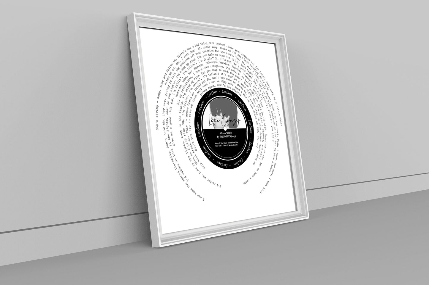 JIMIN Print "Like Crazy" Jimin Solo Album