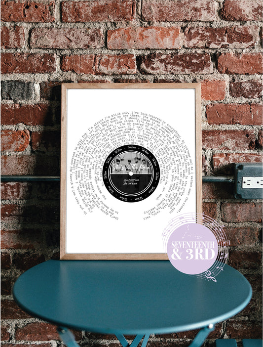 The Rose Print (더로즈) "She's In The Rain" Dawn Album Vinyl Print Song