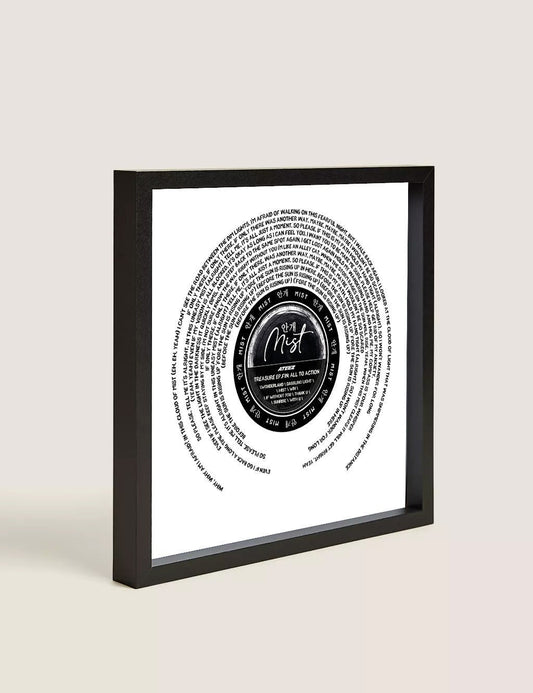 "MIST" Ateez Song Lyric Print