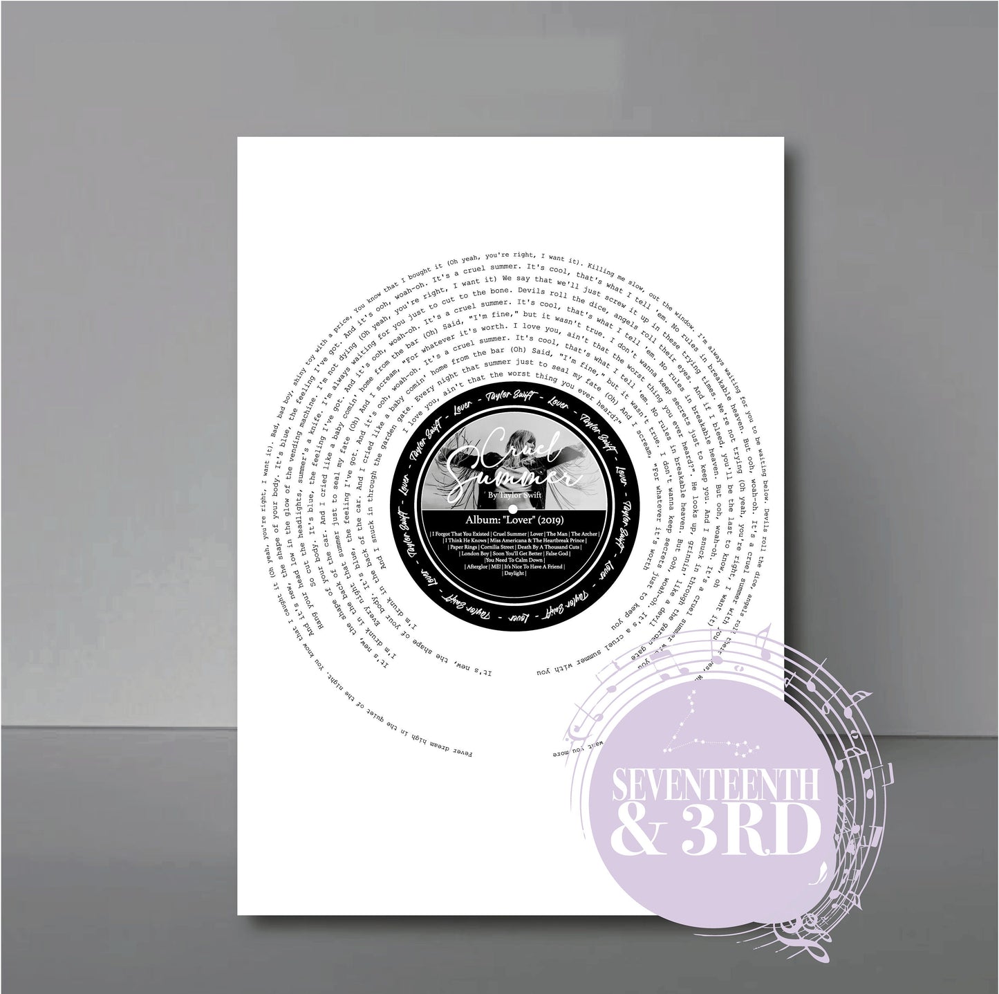 Cruel Summer (TS) || A4 print*