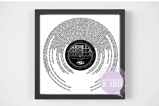 Ateez GUERILLA full Lyric Print