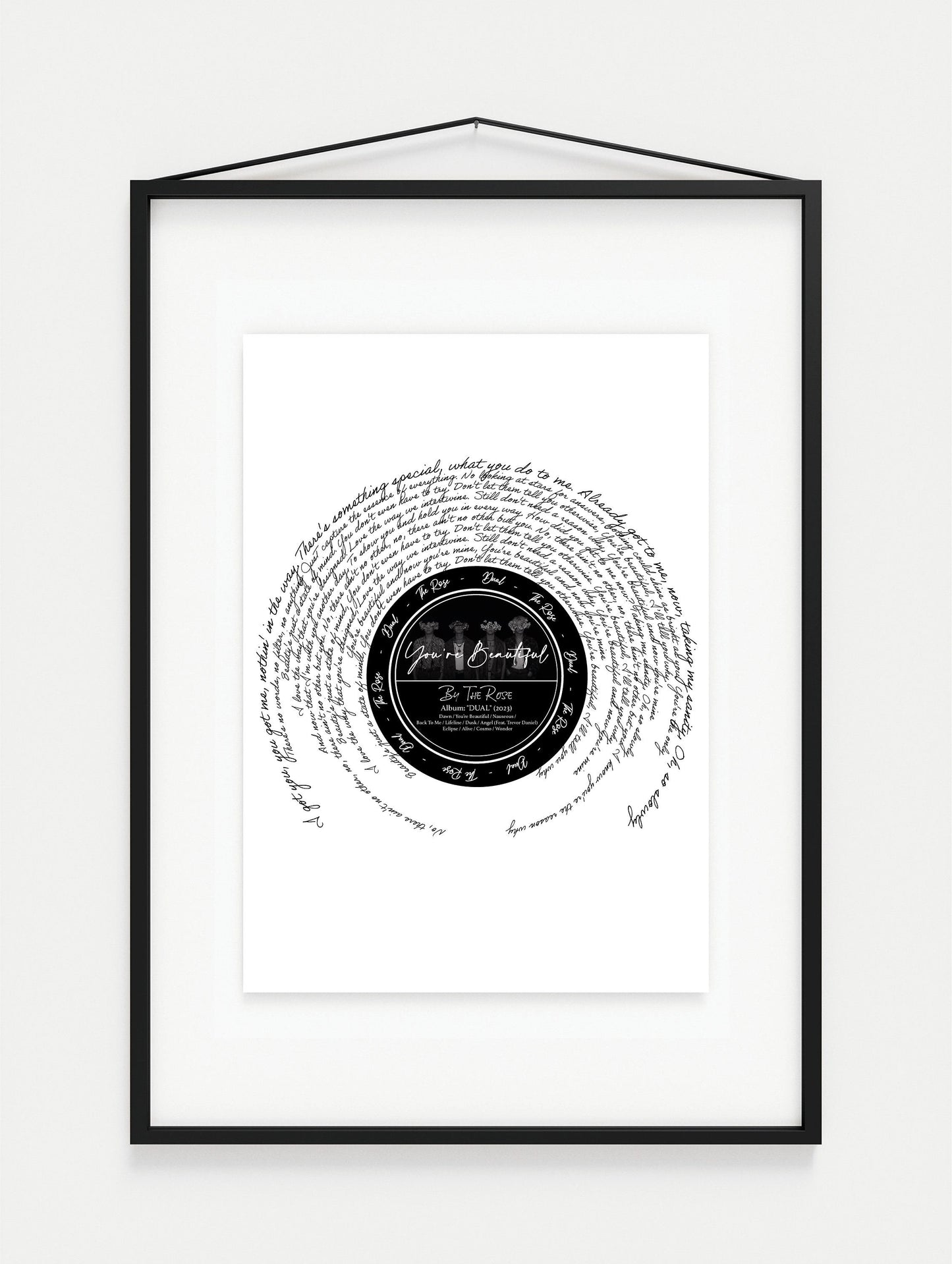 The Rose (더로즈) "You're Beautiful" poster Song Print