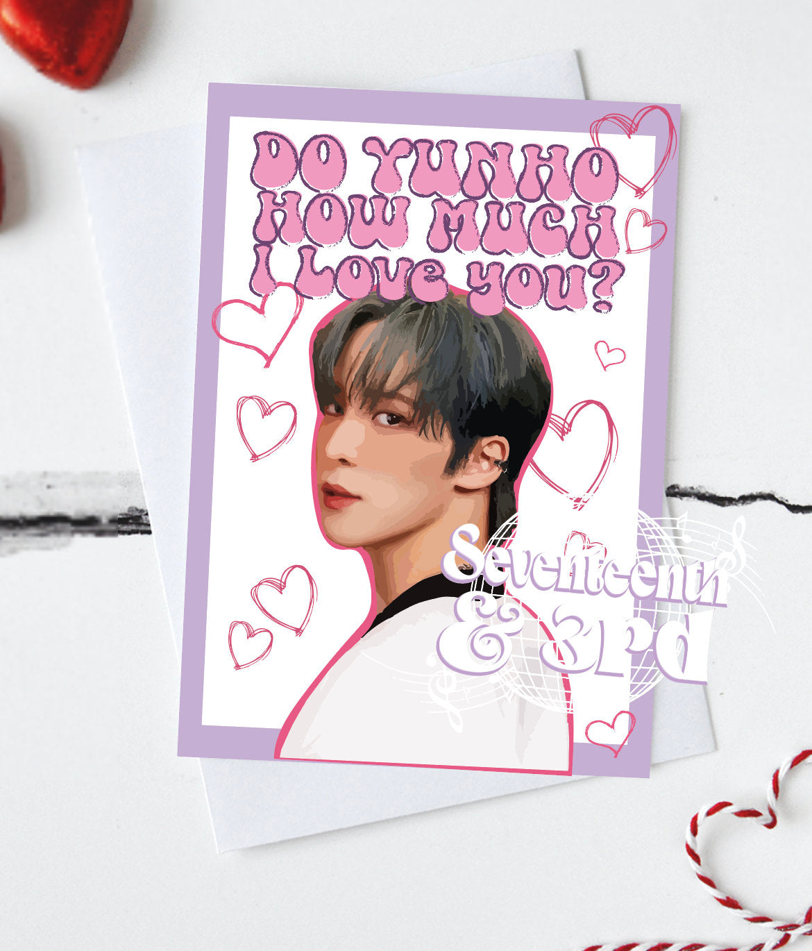 Ateez Greetings Card A6