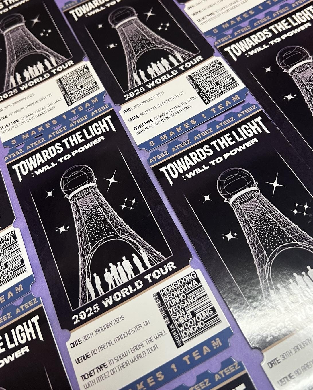ATEEZ Towards The Light Souvenir Europe Ticket | your City | Your Date | tour 2025