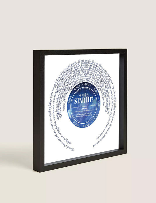 Ateez Print Star 1117 Song Lyric Wall Print