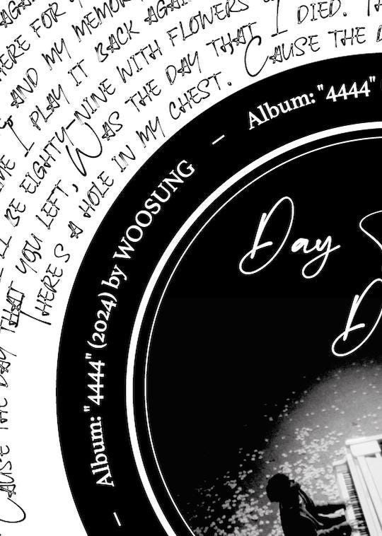 Woosung "The Day That I Died " Music Lyric Vinyl
