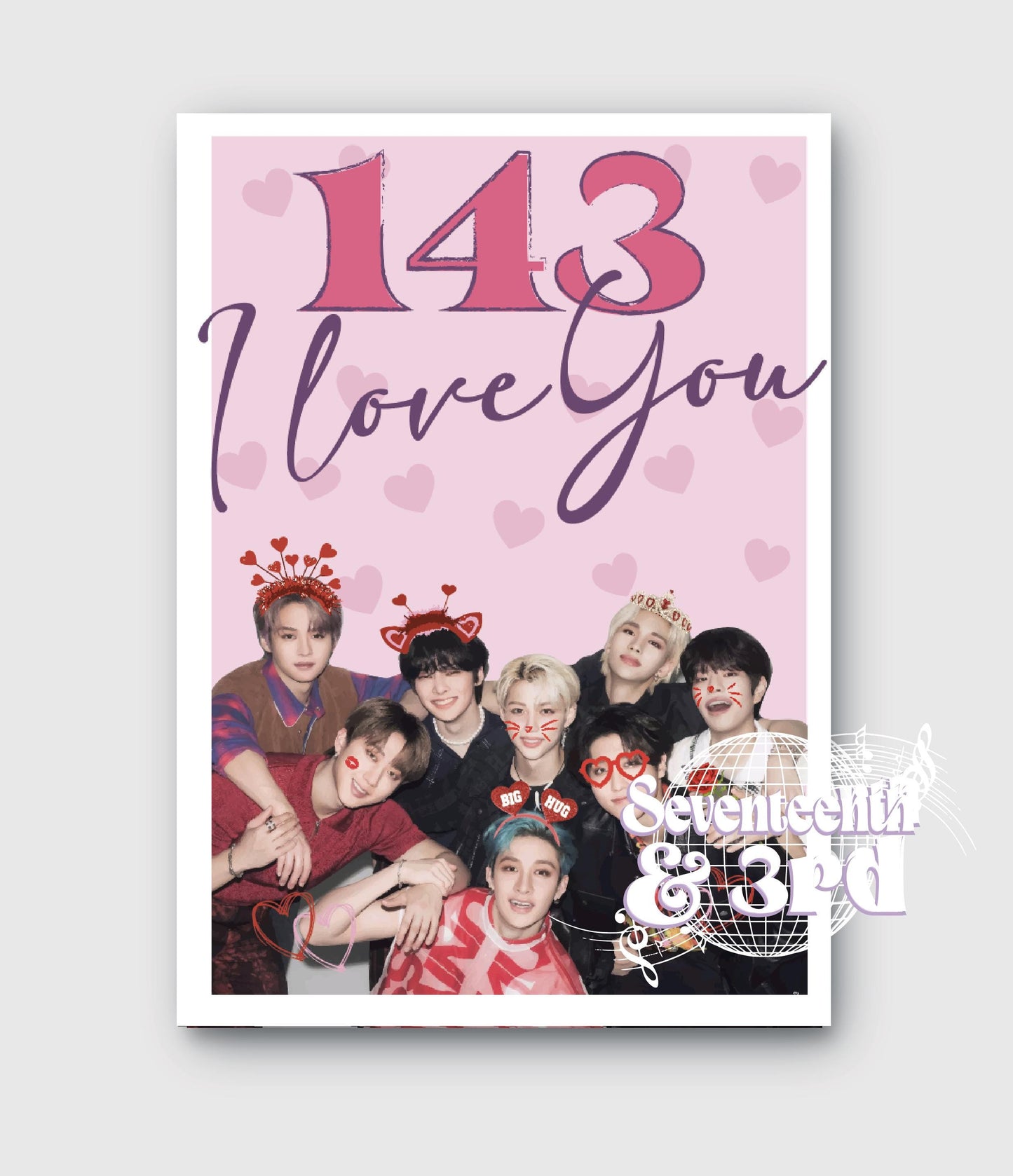 Stray Kids Inspired Greetings card