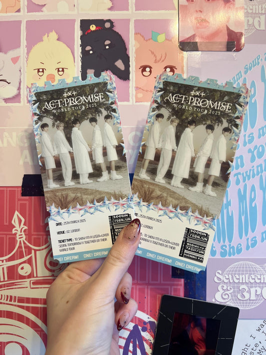 Tomorrow X Together World Tour  Souvenir Europe Ticket TXT tour 2025