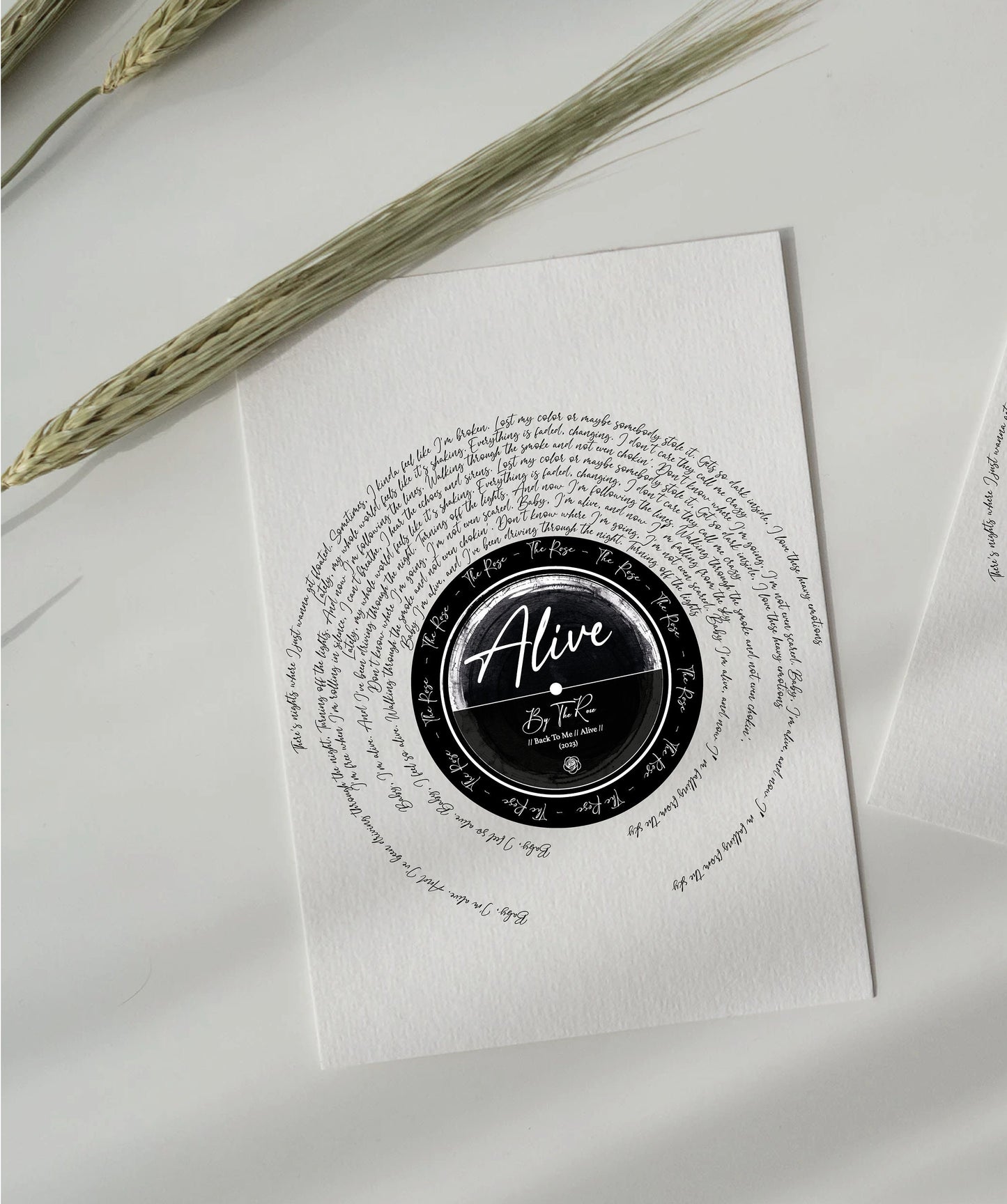The Rose (더로즈) "Alive" poster Song Print