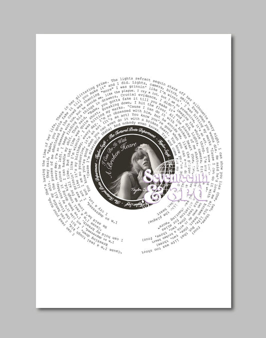 I Can Do It With A Broken Heart (TV) TTPD Album *A4 print