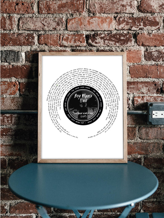 BTS J-Hope "Boy Meets Evil" Lyric inspired print