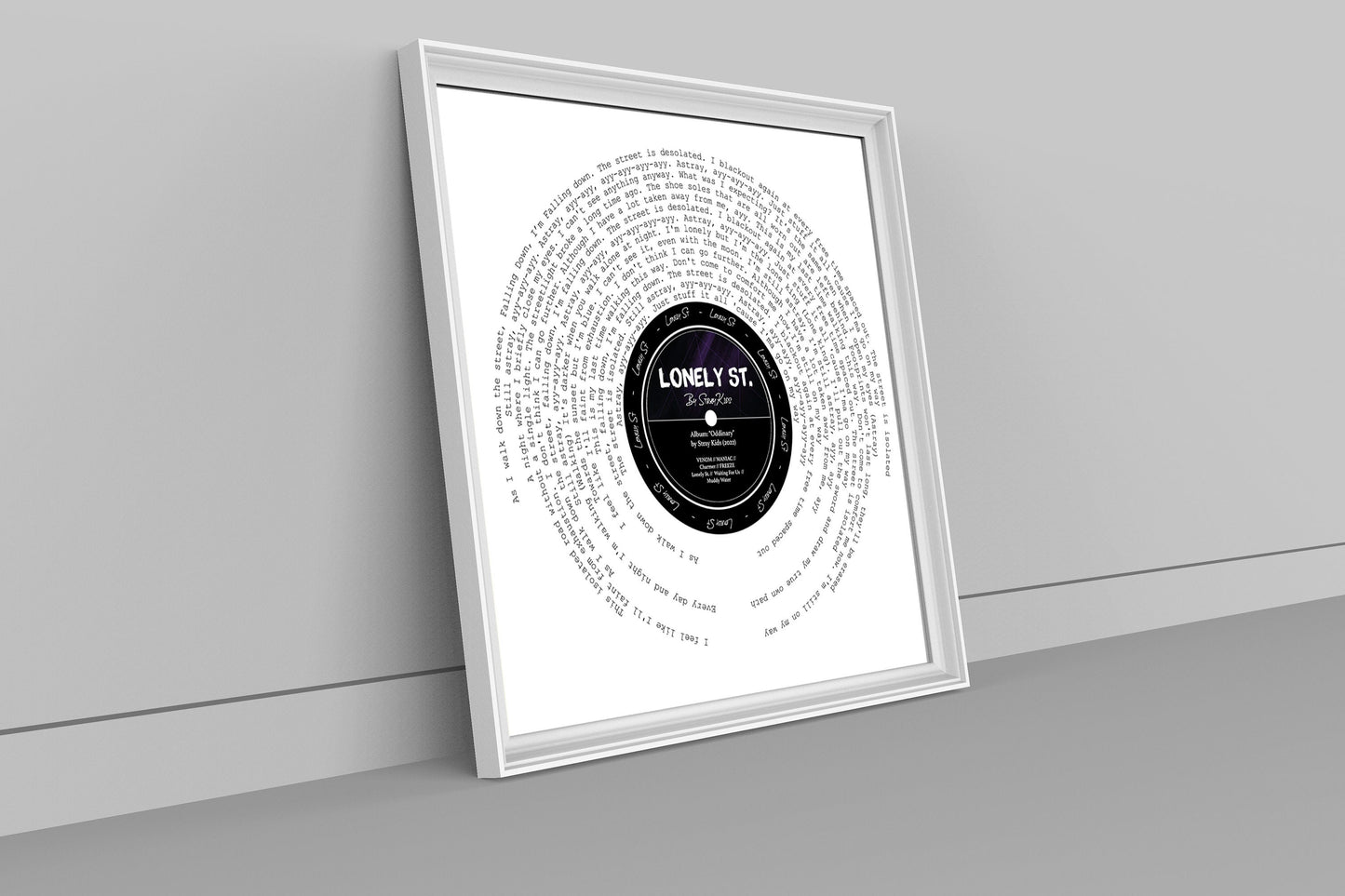 "Lonely St." Full Lyric Print StrayKids