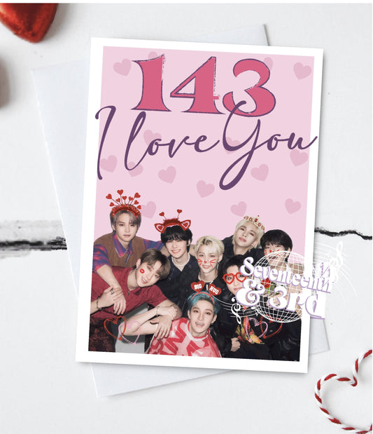 Stray Kids Inspired Greetings card
