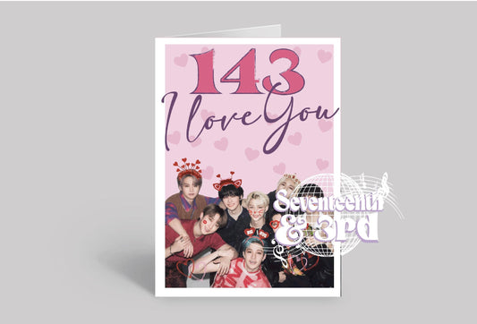Stray Kids Inspired Greetings card