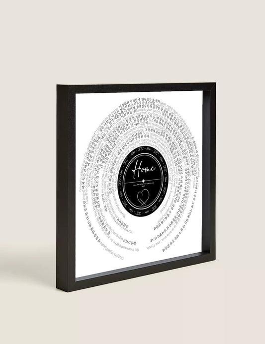 BTS "Home" Song Lyric Print