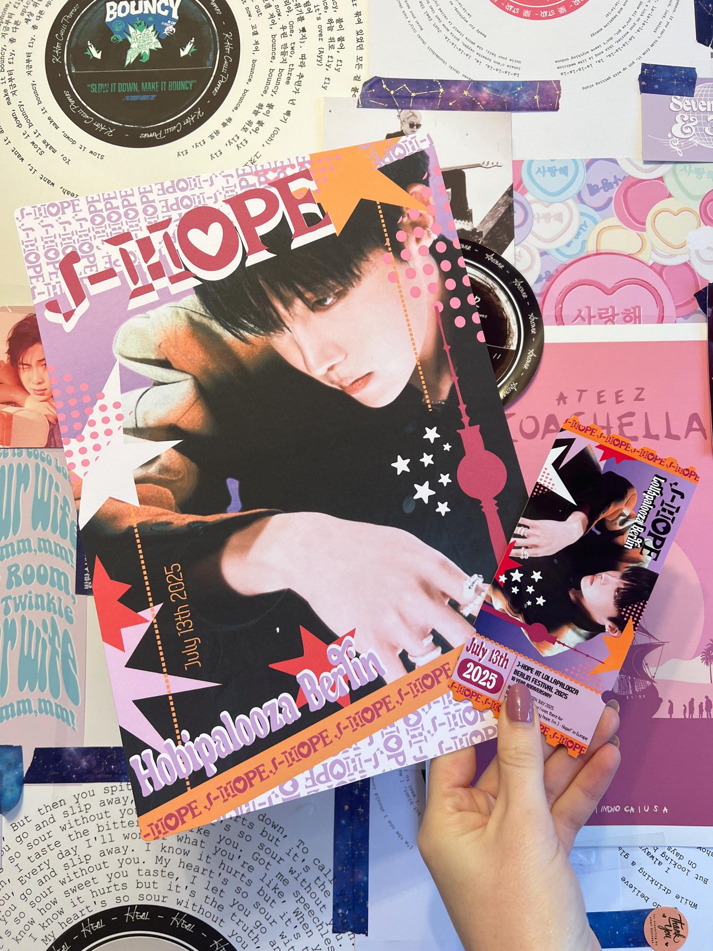 J-hope souvenir Ticket  Berlin festival Inspiration