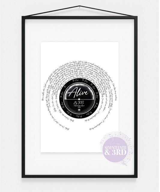 The Rose (더로즈) "Alive" poster Song Print