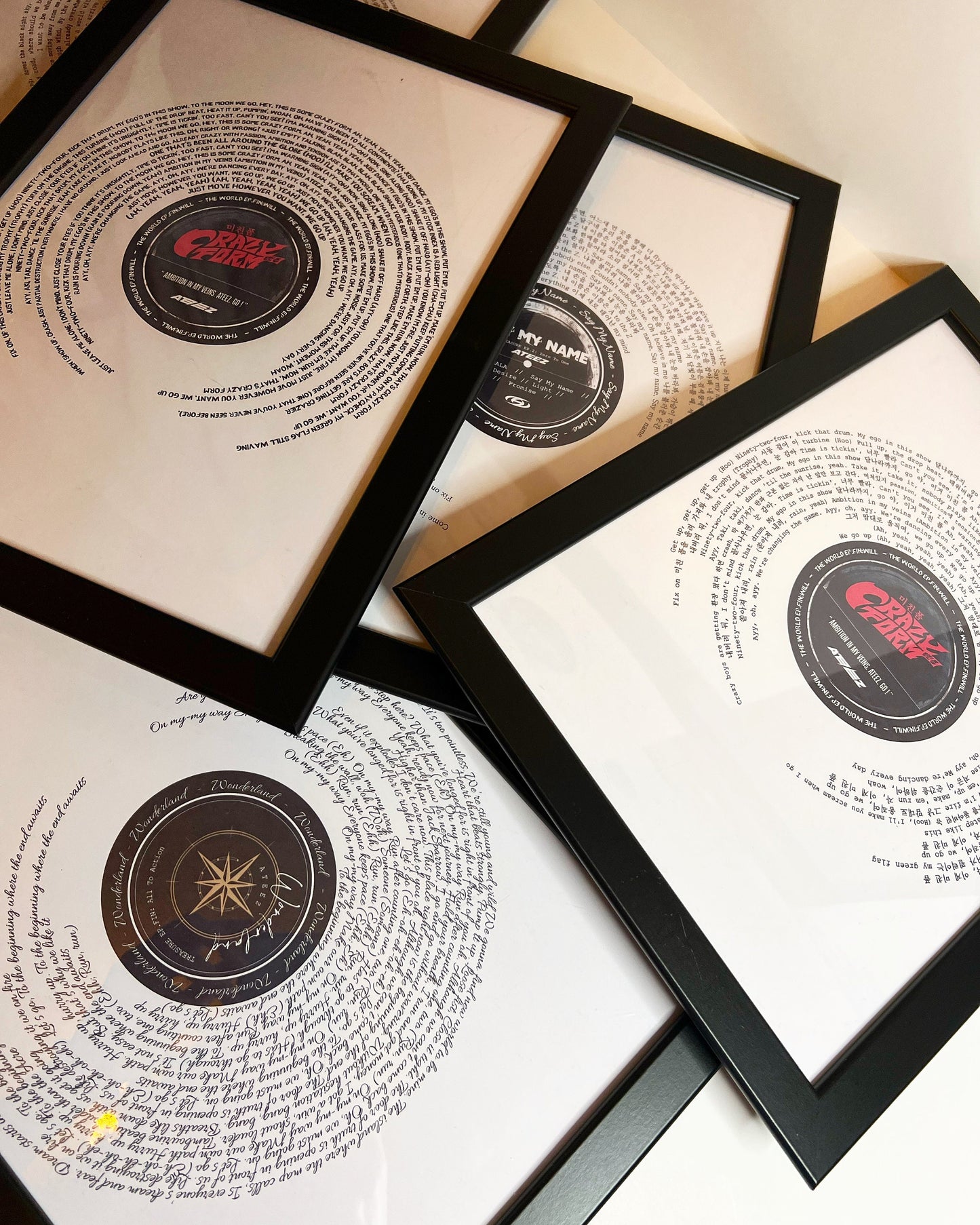 "CRAZY FORM" Ateez Song Print