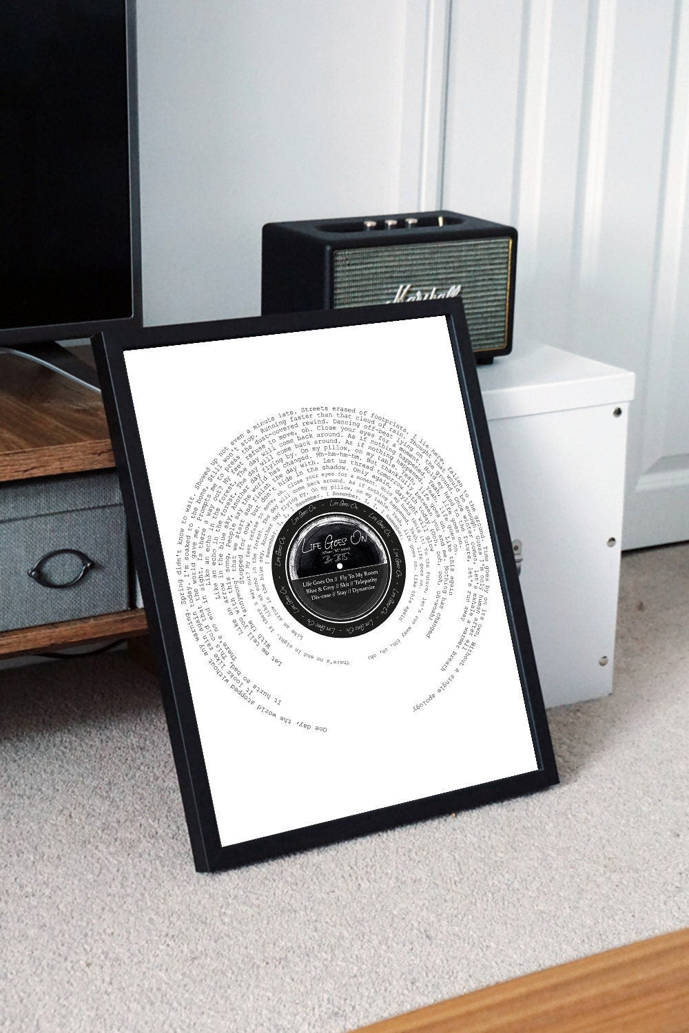 BTS 'Be' Life goes on' Song Lyric Print