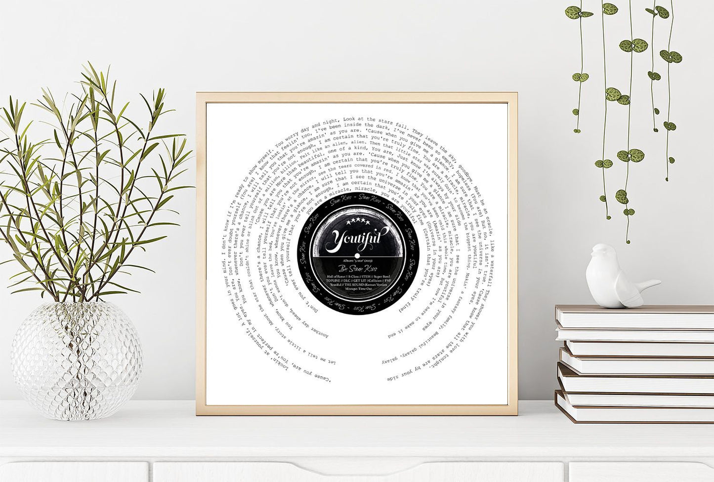 Stray Kids "Youtiful" full Lyric Vinyl Print
