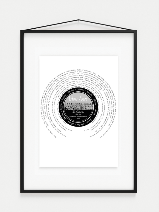 SVT  "AJU NICE" Seventeens Album Lyric print