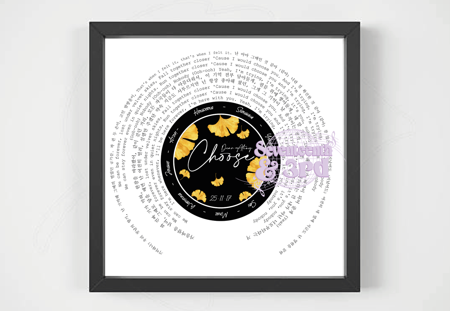 Ateez "Choose" Atiny gift Song Lyric