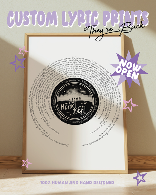 Custom Lyric Print