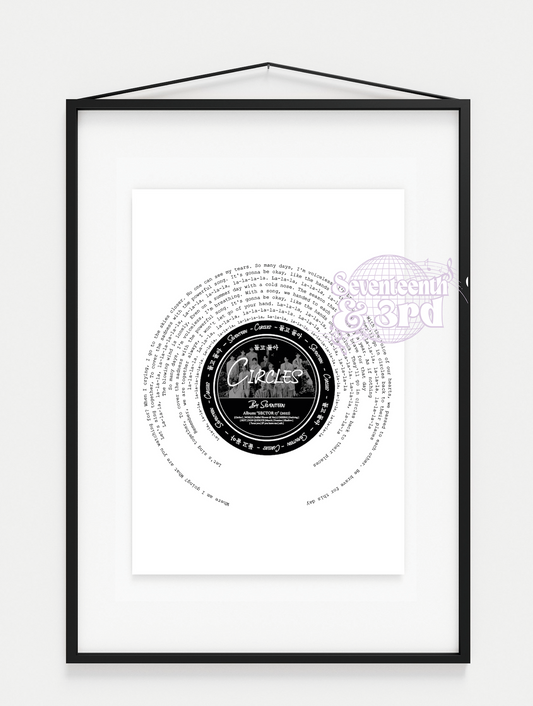 SVT  "Circles" Lyric print