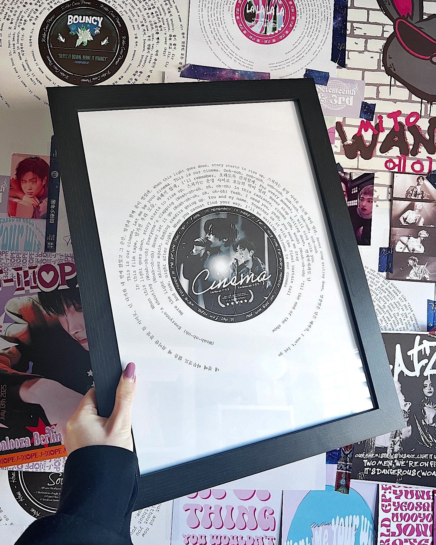 Stray Kids  "Cinema" Lyric Wall Art Print