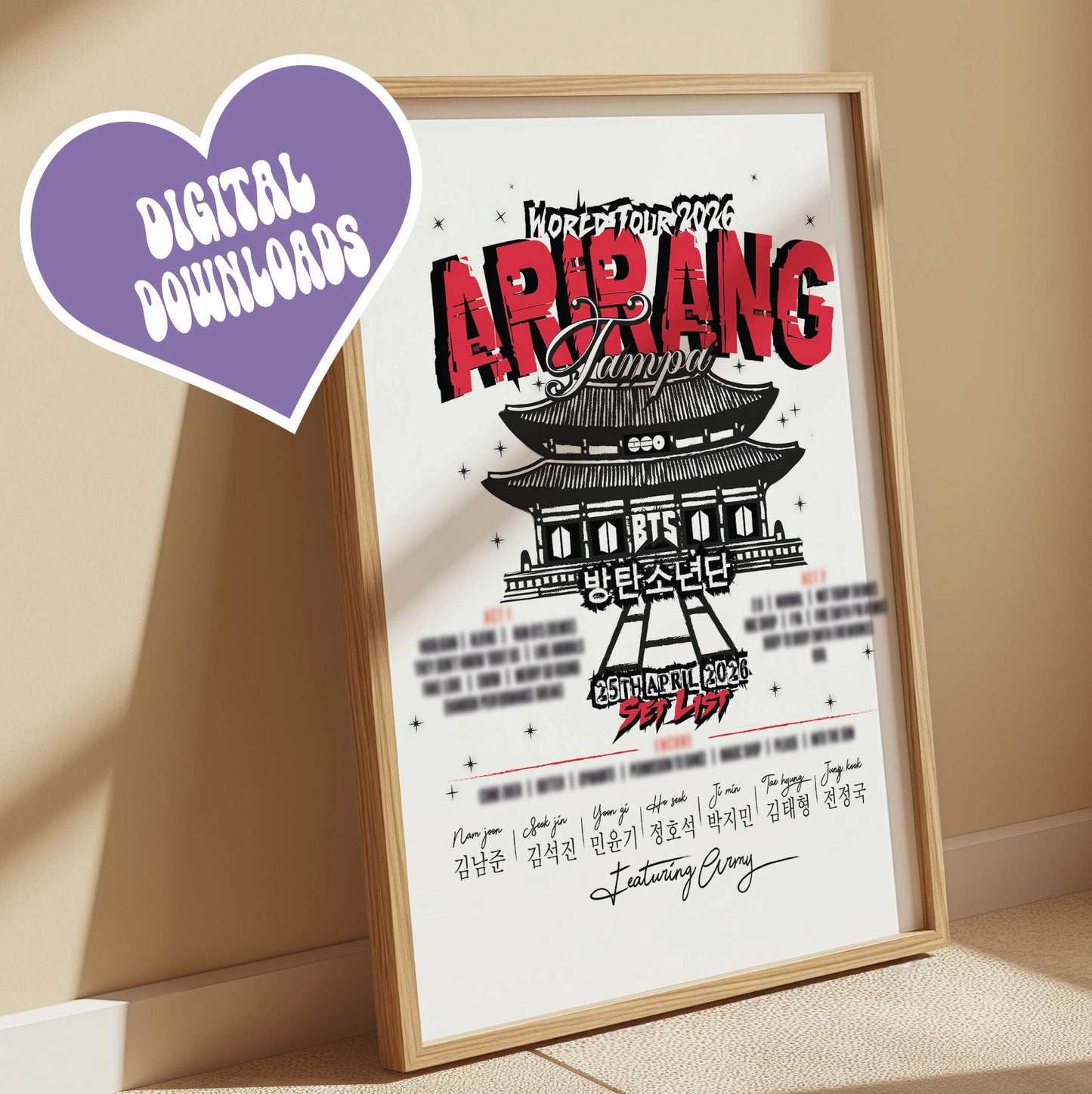 Arirang Tour "Your City" Set List 2026 *Download Version*