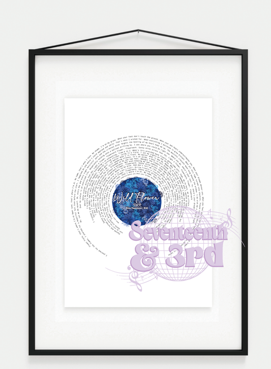 RM "Wild FLower" “들꽃놀이 lyric print