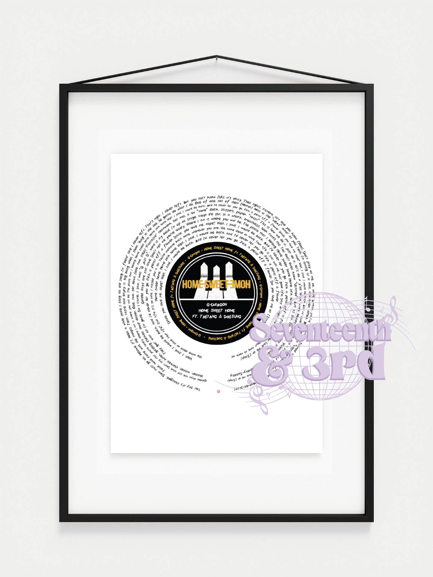 Gdragon "Home Sweet Home" Lyric print ft. TAEYANG & DAESUNG (English Translation)