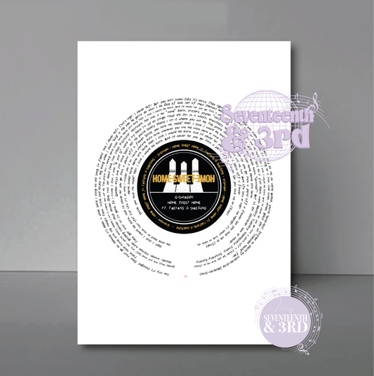 Gdragon "Home Sweet Home" Lyric print ft. TAEYANG & DAESUNG (English Translation)
