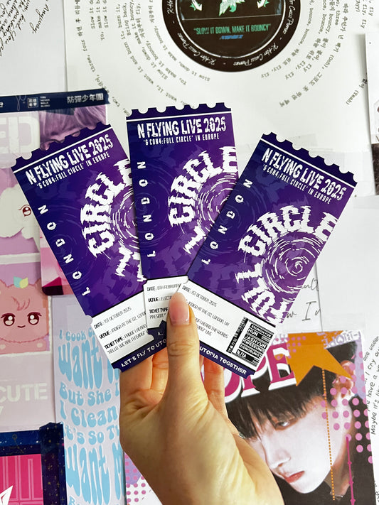 N.FLYING Inspired souvenir Ticket