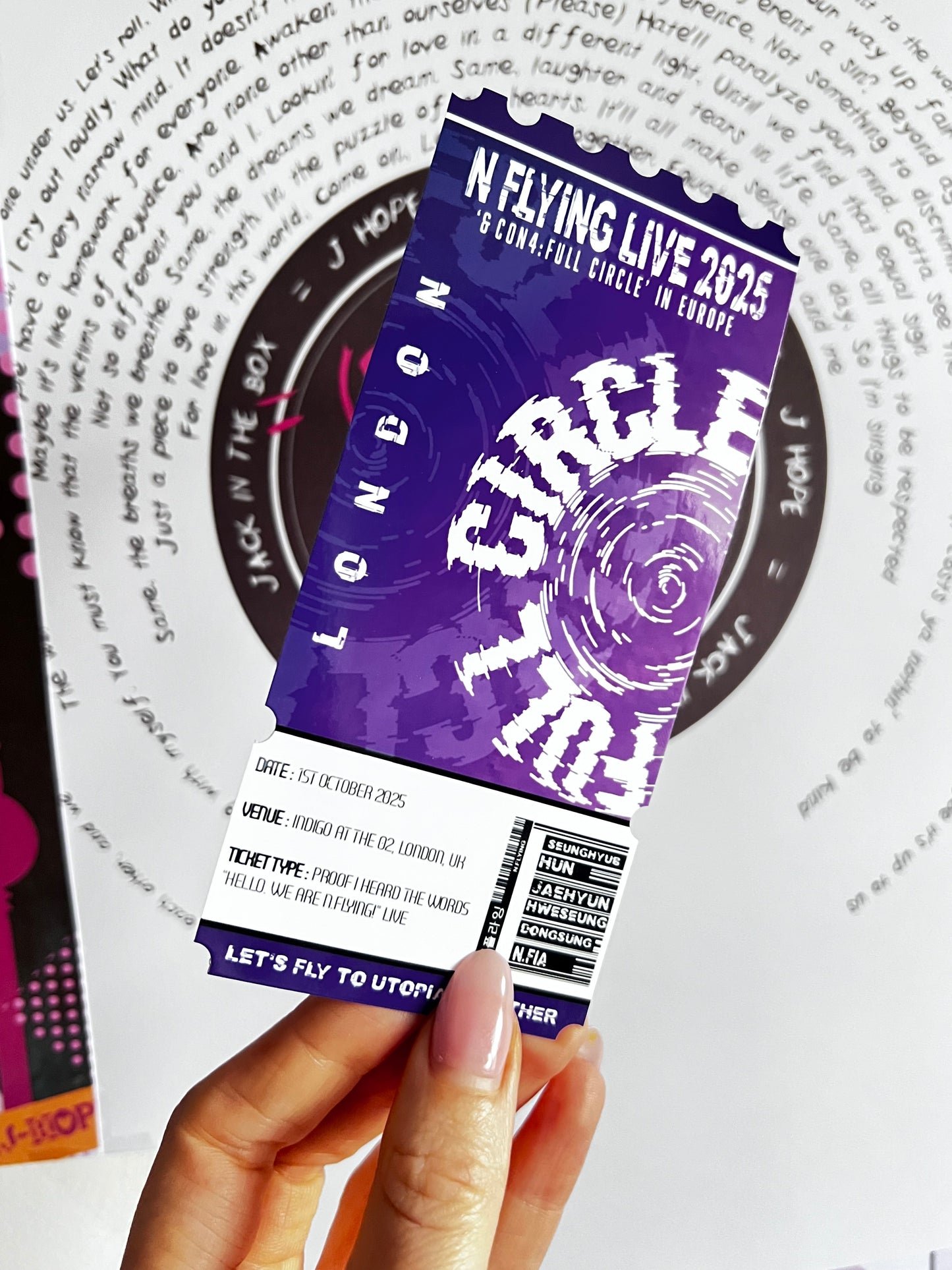 N.FLYING Inspired souvenir Ticket