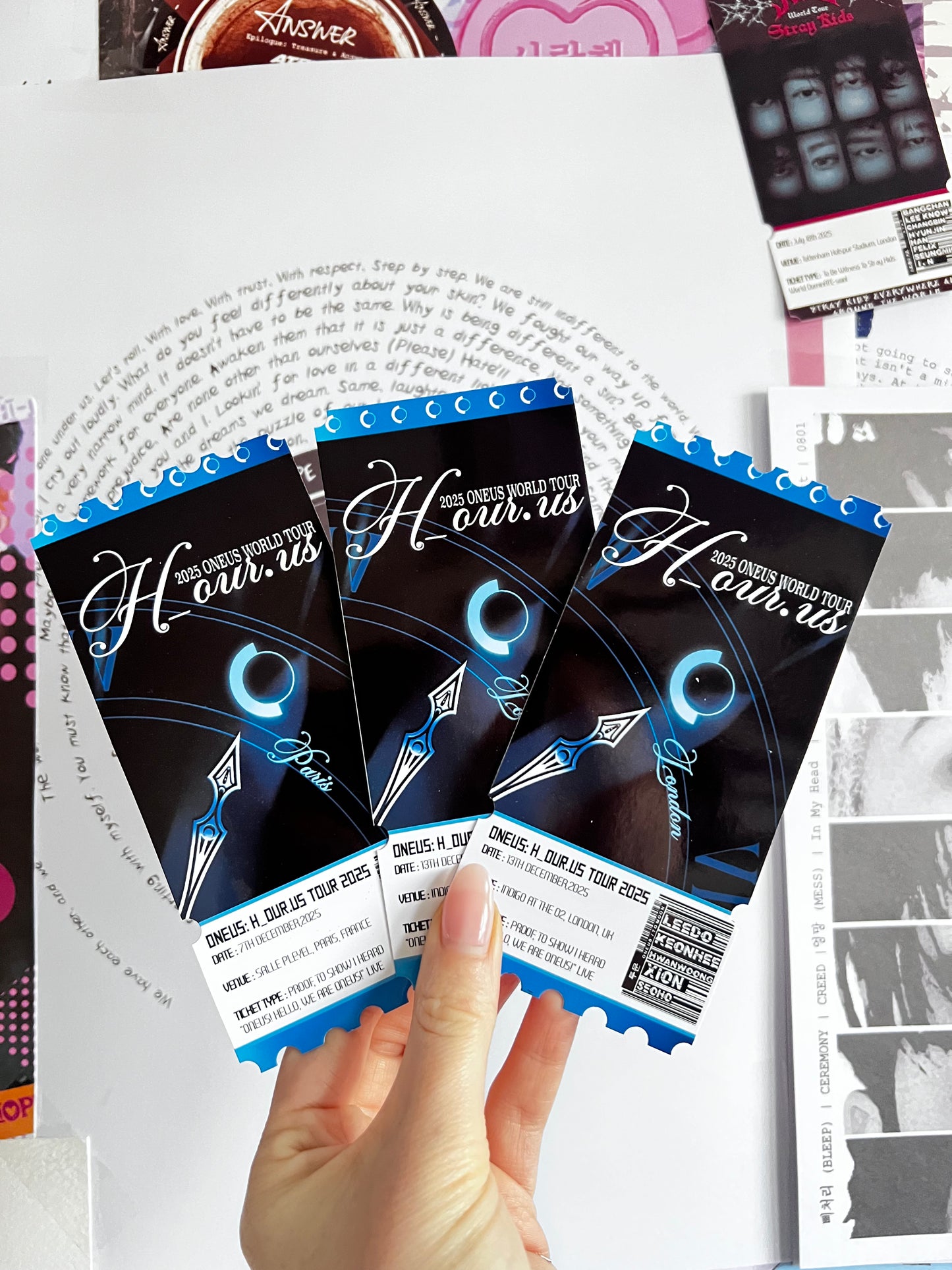 ONEUS Inspired souvenir ticket
