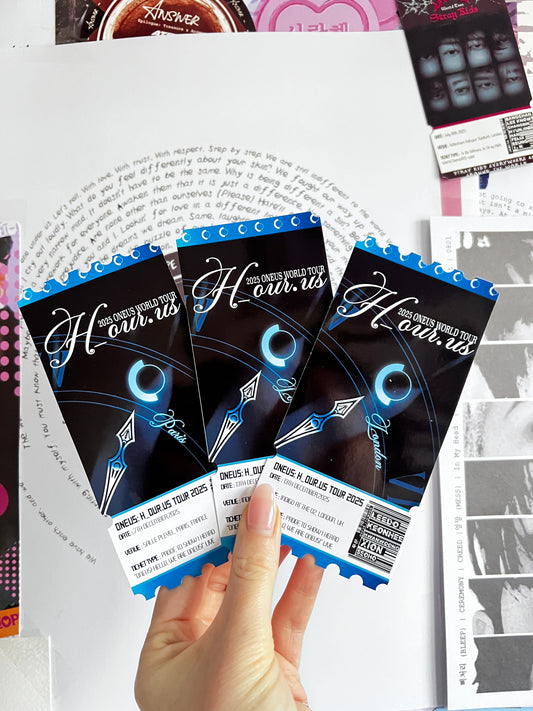 ONEUS Inspired souvenir ticket