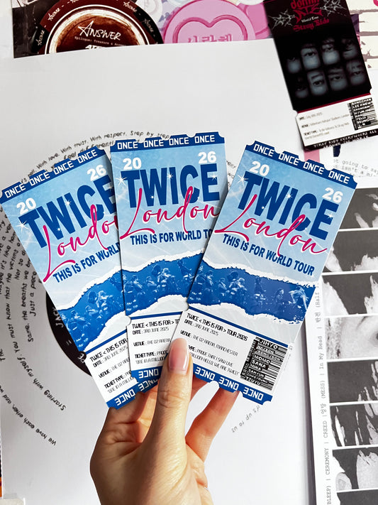 TWICE inspired souvenir ticket