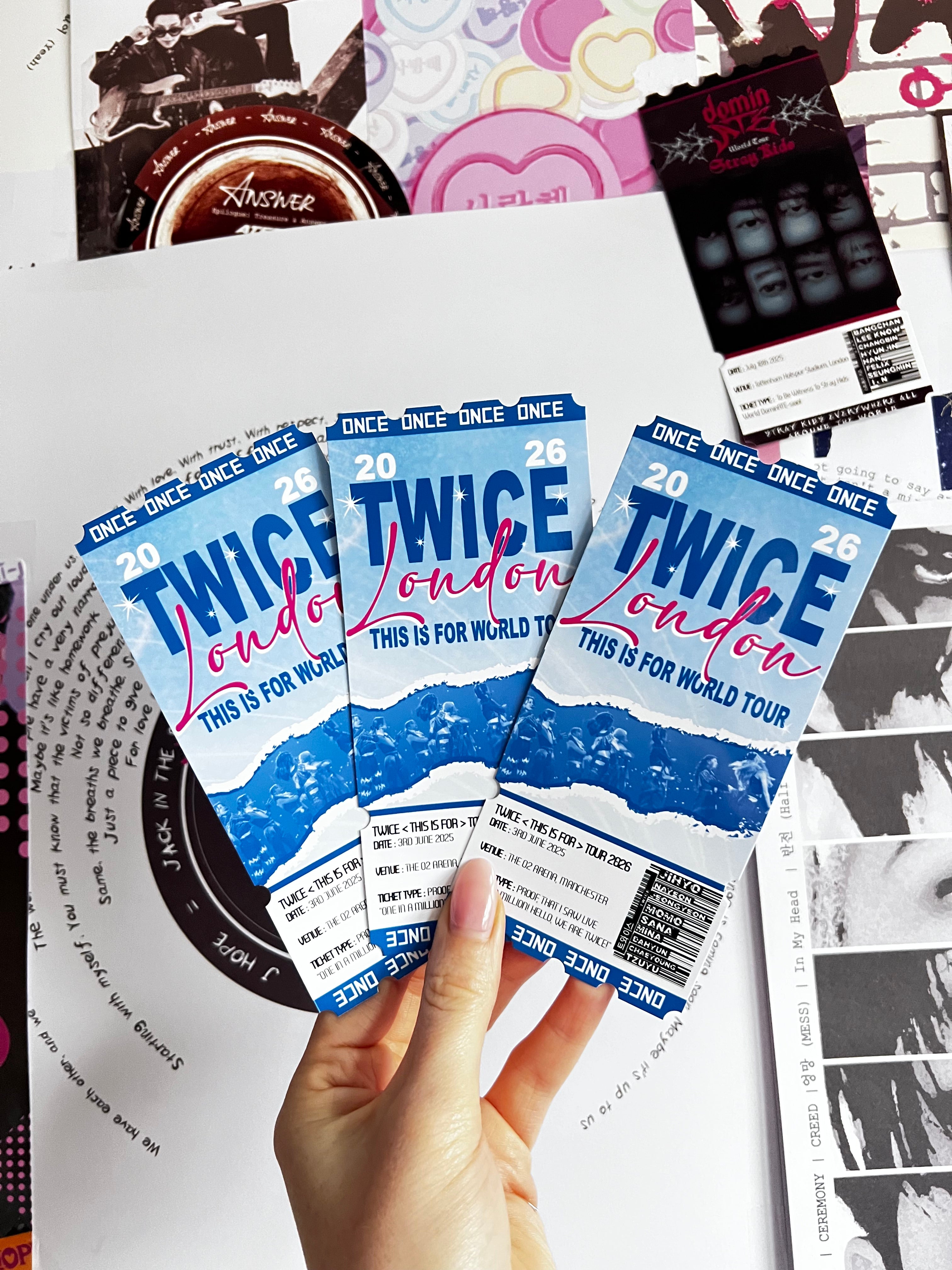 TWICE inspired souvenir ticket – Seventeenth&3rd