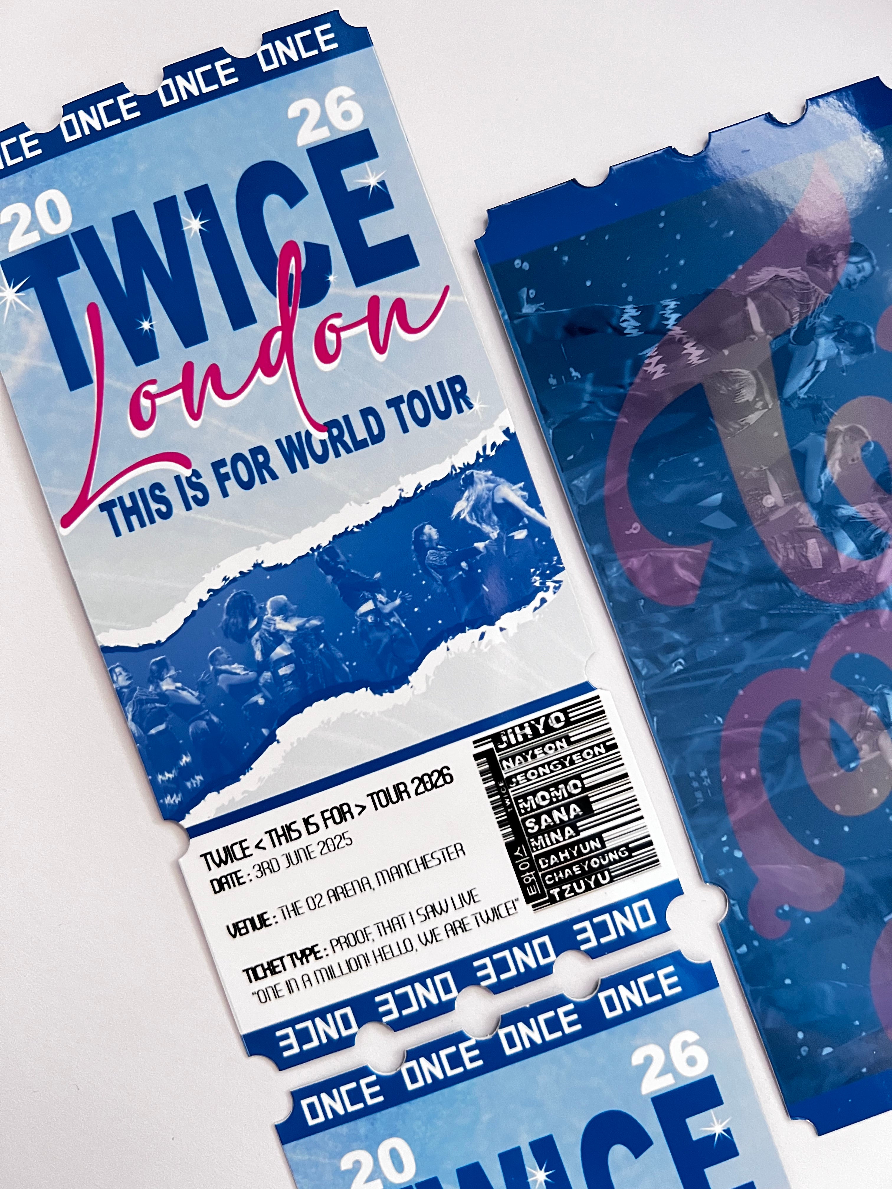 TWICE inspired souvenir ticket – Seventeenth&3rd