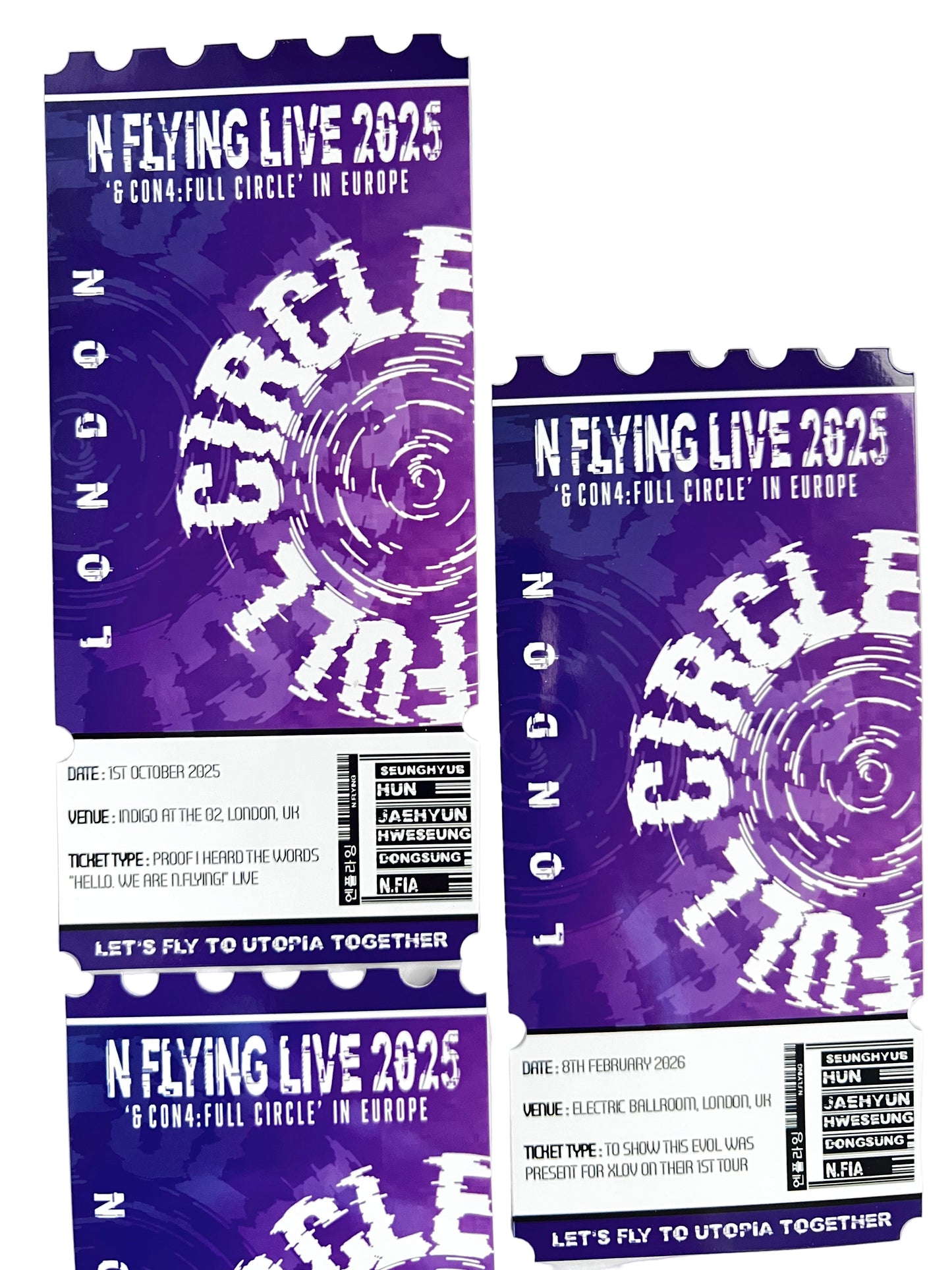 N.FLYING Inspired souvenir Ticket